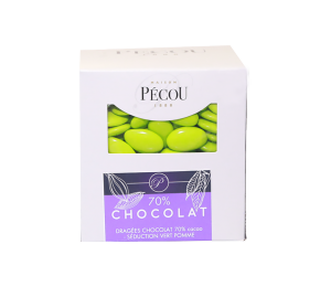 Dragées Chocolat tilleul - 1kg - Vert pomme 